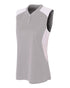 A4 Women's 2-Button Sleeveless Jersey with Contrast Inserts (NW3318)